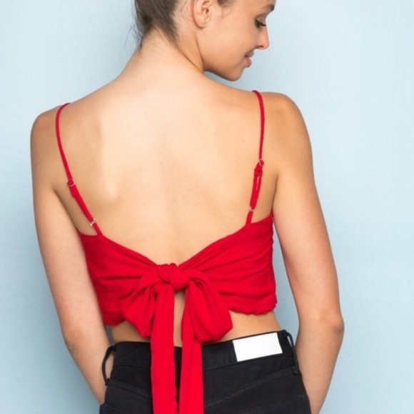 Brandy Melville Tops - Brandy Melville Tie Back Top